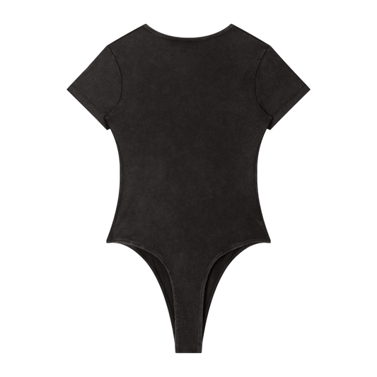 Women's Mineral Wash Crewneck Bodysuit HUSTLER