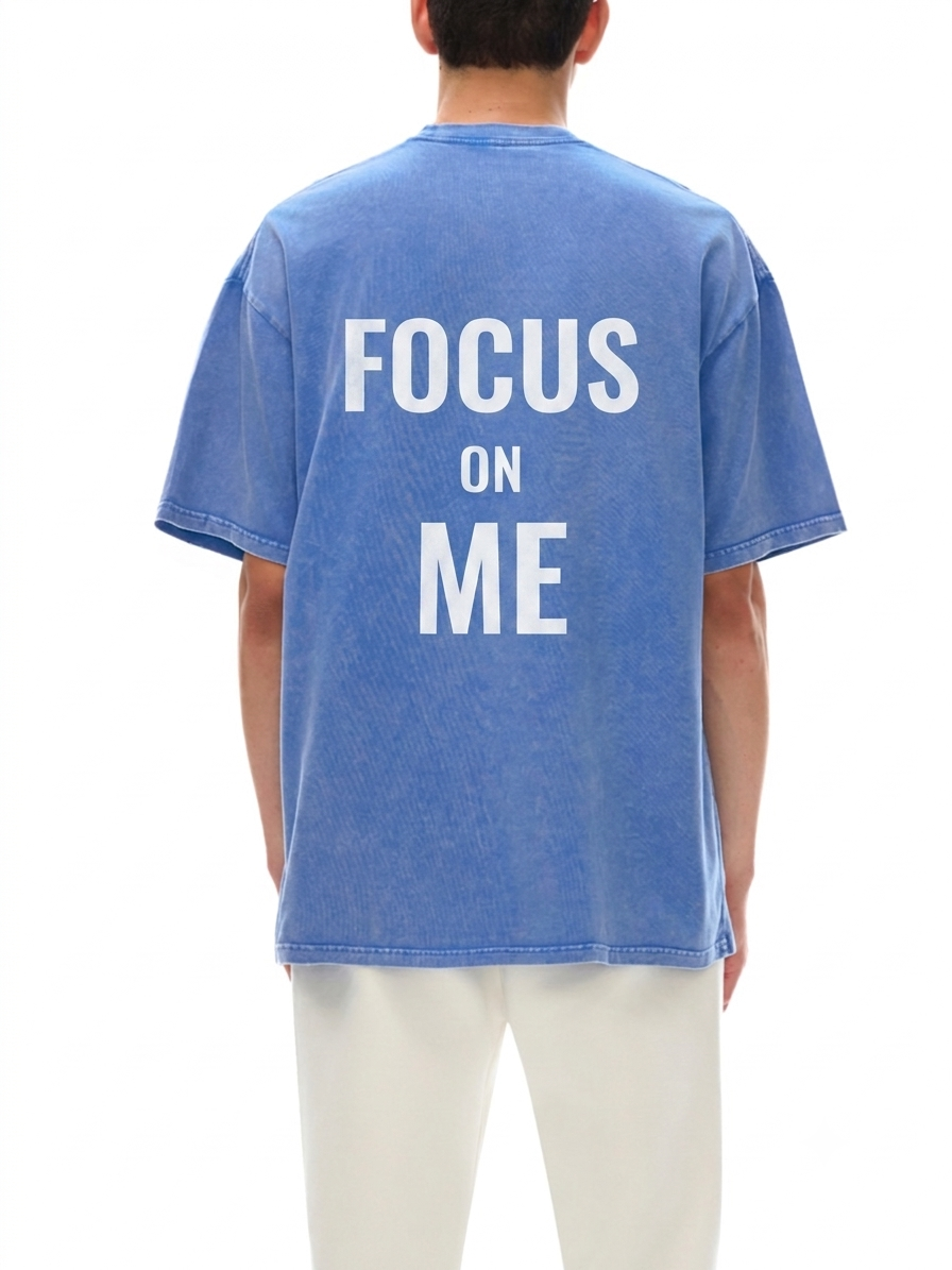 Oversized Cotton T-Shirt Focus On Me