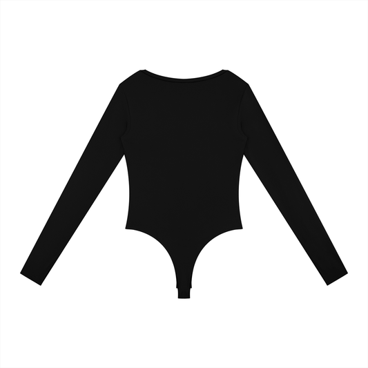 Women's Tight Long Sleeve Bodysuit HUSTLER