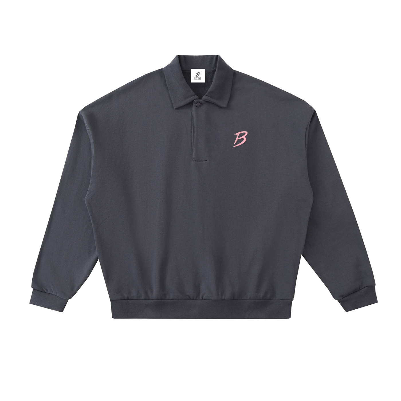 Fleece Polo L-pink Beyond