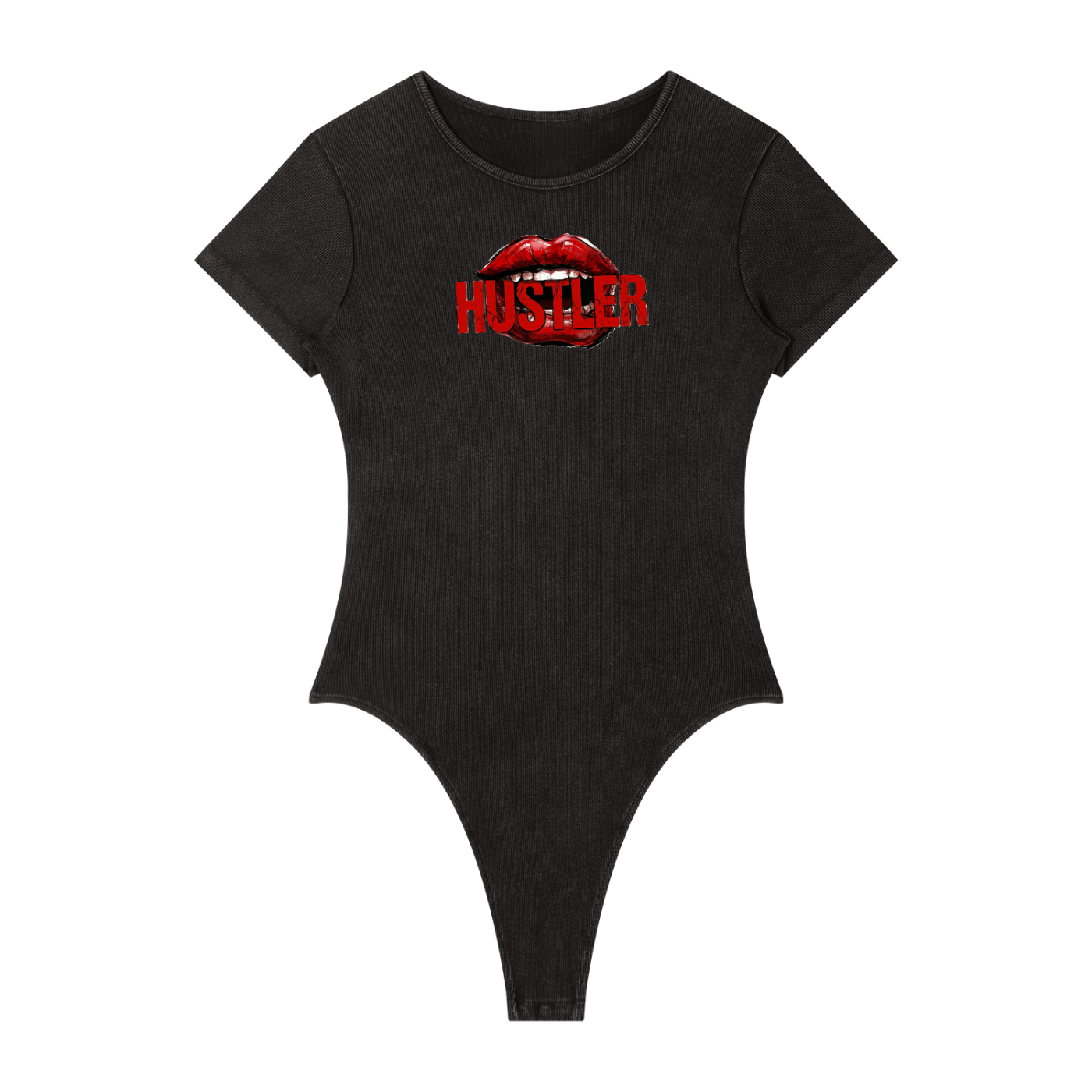 Women's Mineral Wash Crewneck Bodysuit HUSTLER
