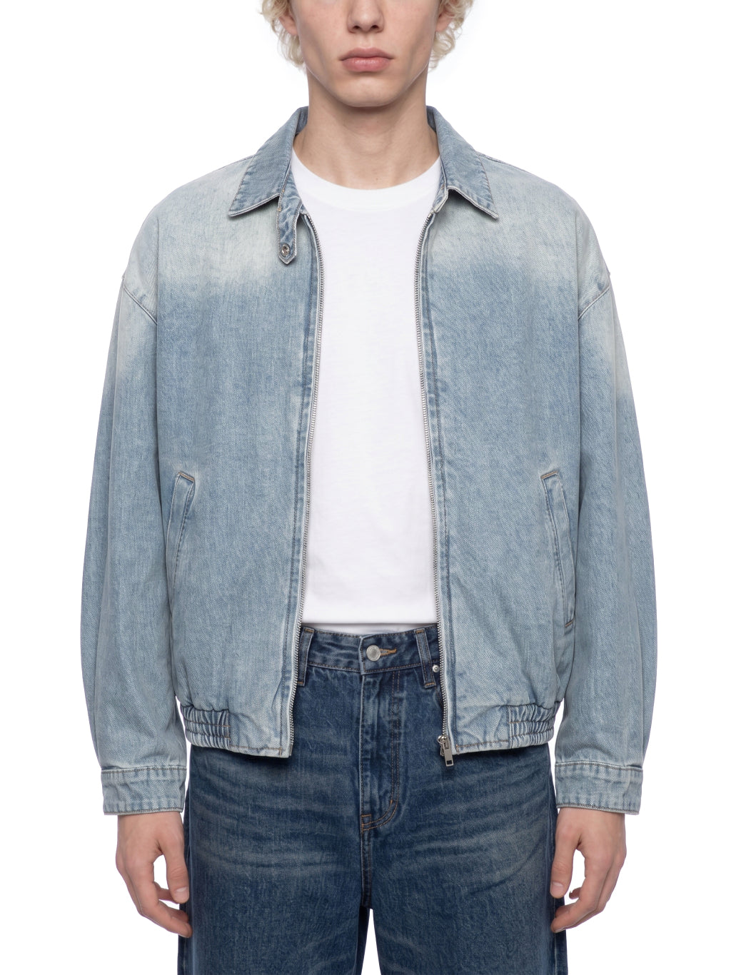 HUSTLER Wash Full-Zip Denim Jacket