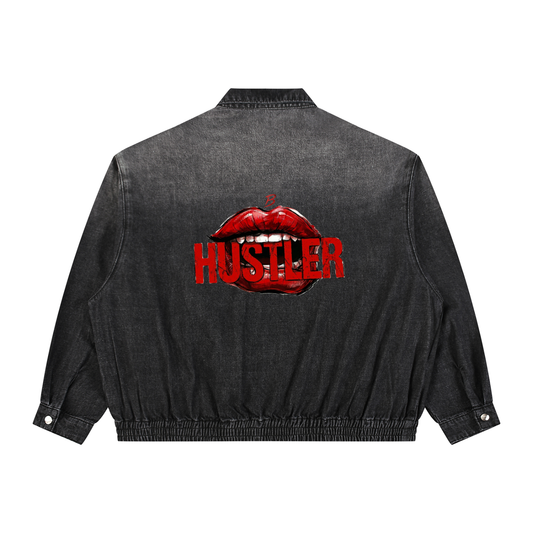HUSTLER Wash Full-Zip Denim Jacket