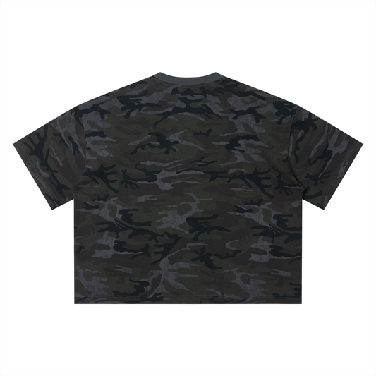 HUSTLER Camo Boxy T-Shirt