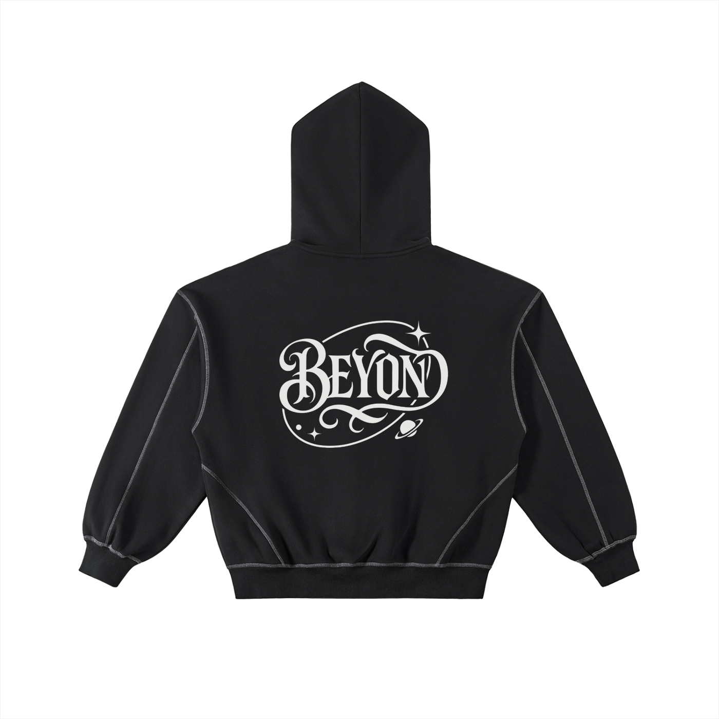 Boxy Fleece Zip Hoodie Beyond