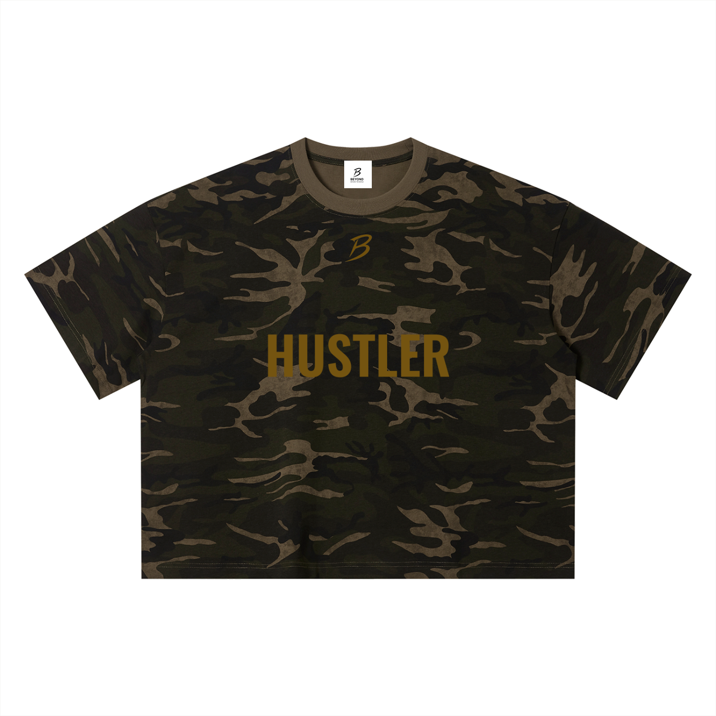 HUSTLER Camo Boxy T-Shirt