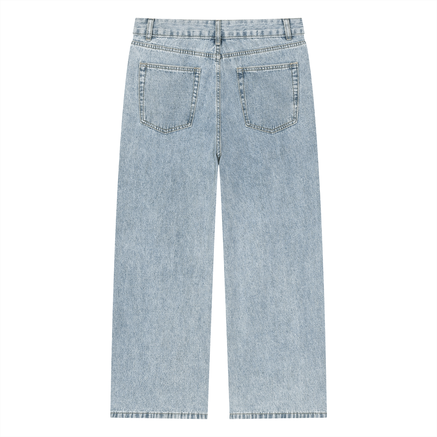 HUSTLER Vintage Wash Straight Leg Jeans