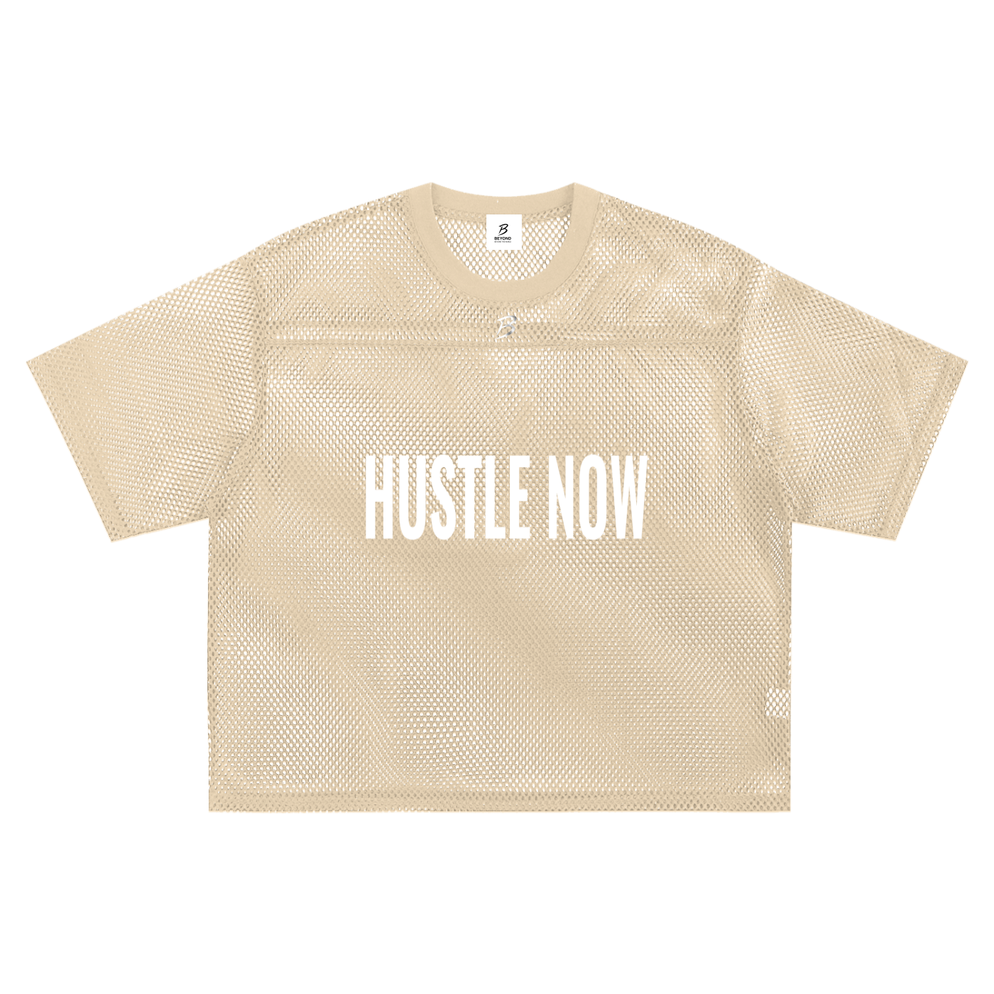 HUSTLER See-through Boxy Net T-shirt