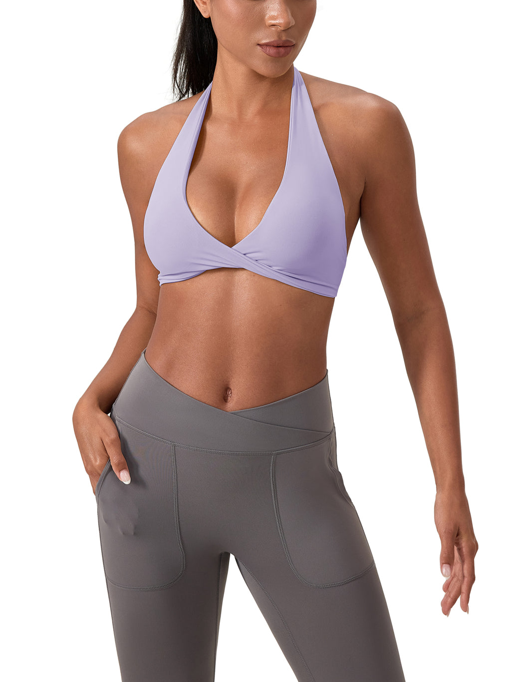Women's Pleated Halter  Bra Beyond