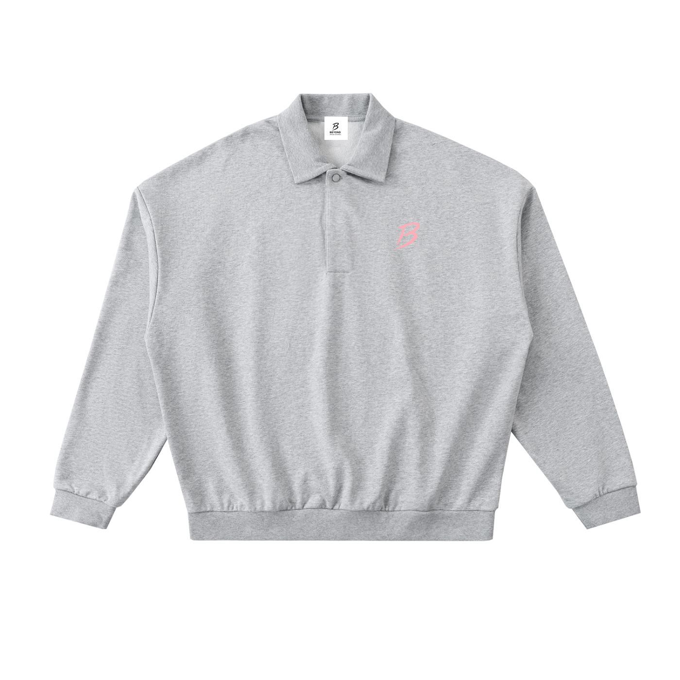 Fleece Polo L-pink Beyond