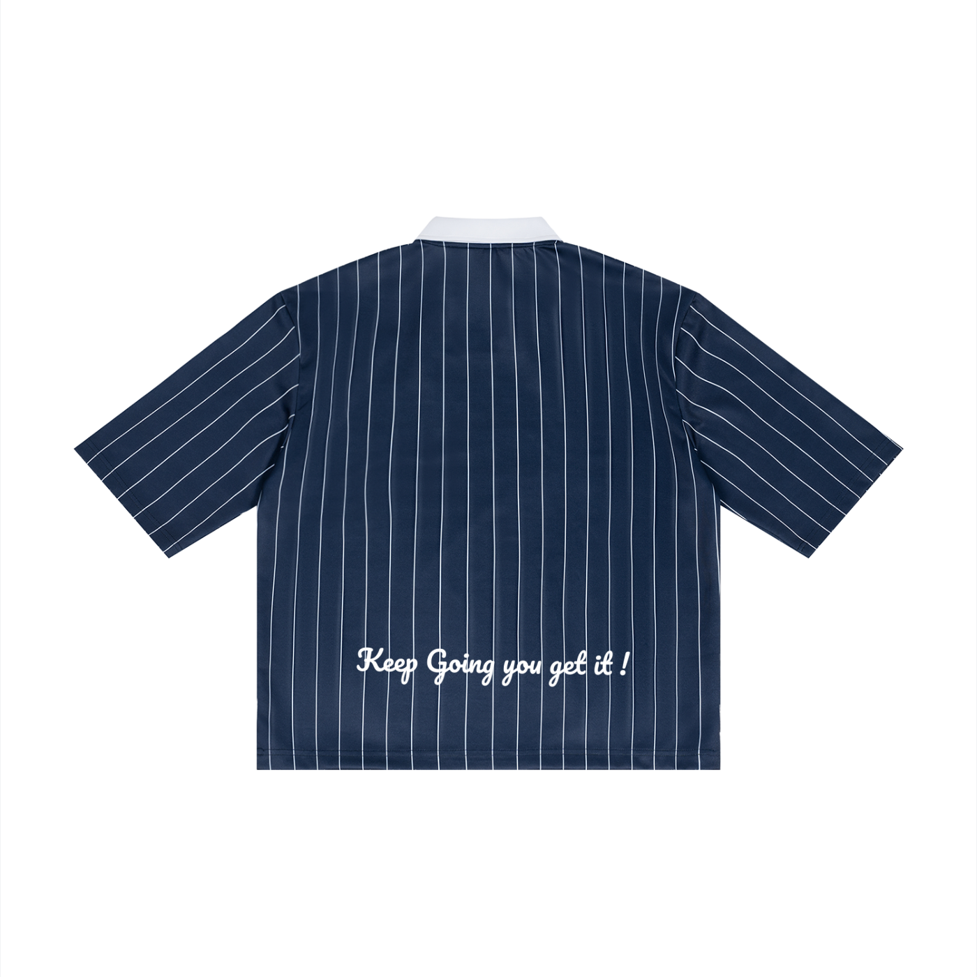 Pinstripe Collared Soccer Jersey HUSTLER