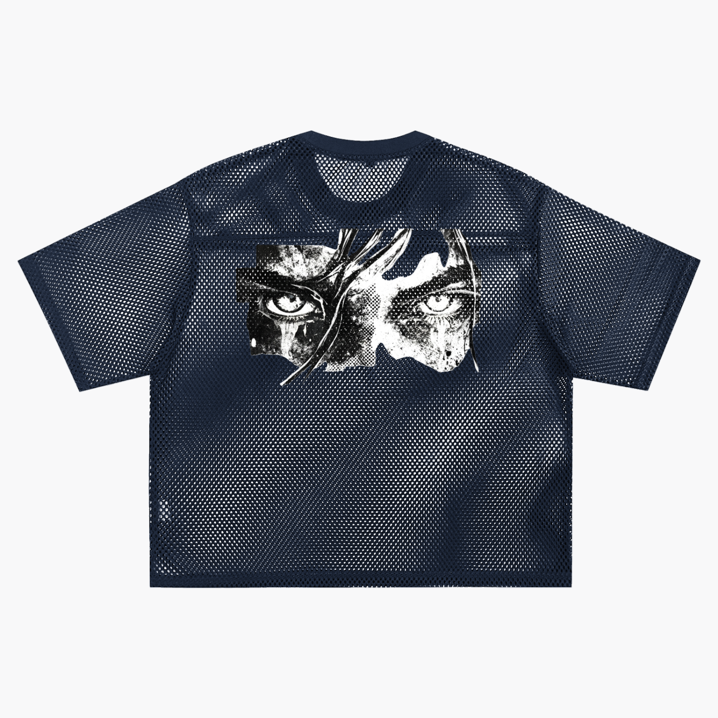 HUSTLER See-through Boxy Net T-shirt