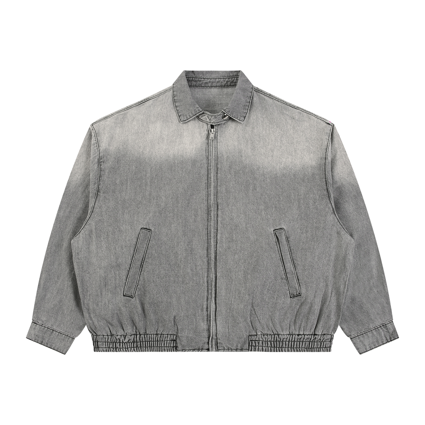 HUSTLER Wash Full-Zip Denim Jacket