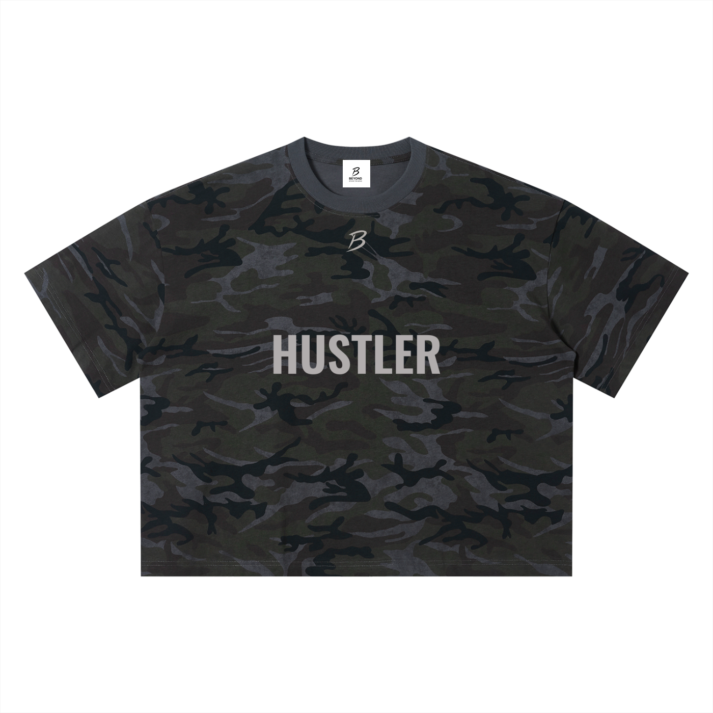 HUSTLER Camo Boxy T-Shirt