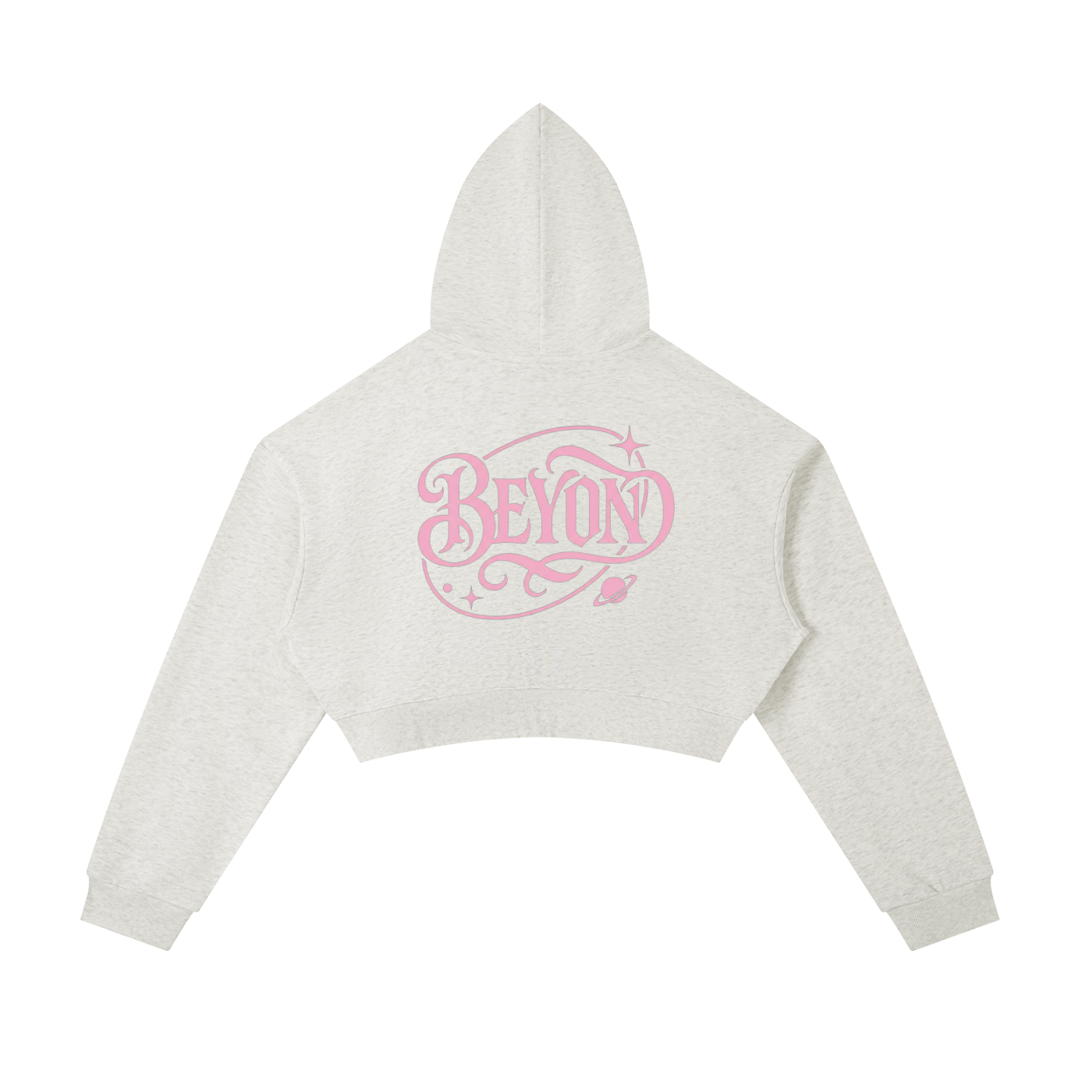 Cropped Zip-Up Hoodie Beyond The World