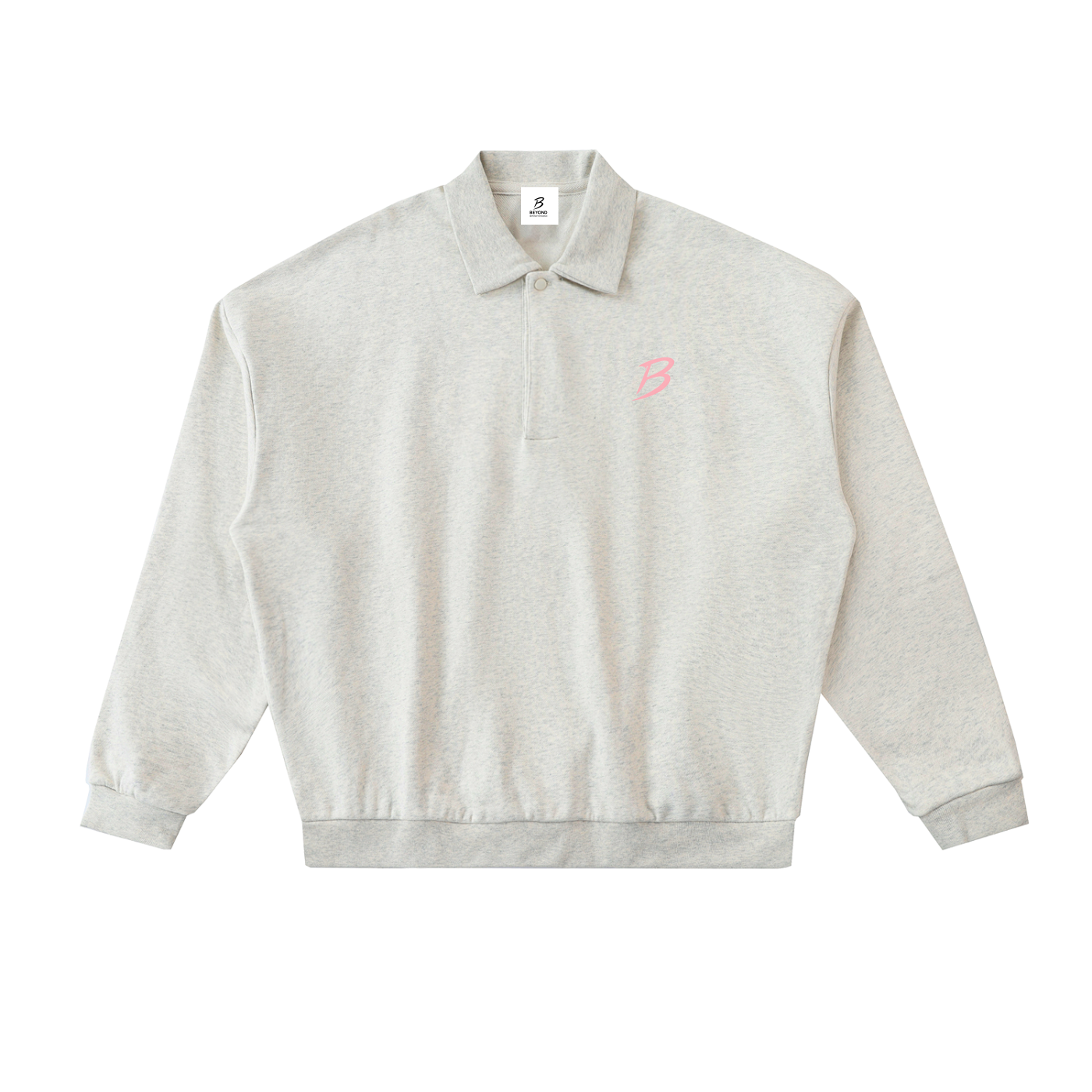 Fleece Polo L-pink Beyond