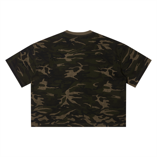 HUSTLER Camo Boxy T-Shirt