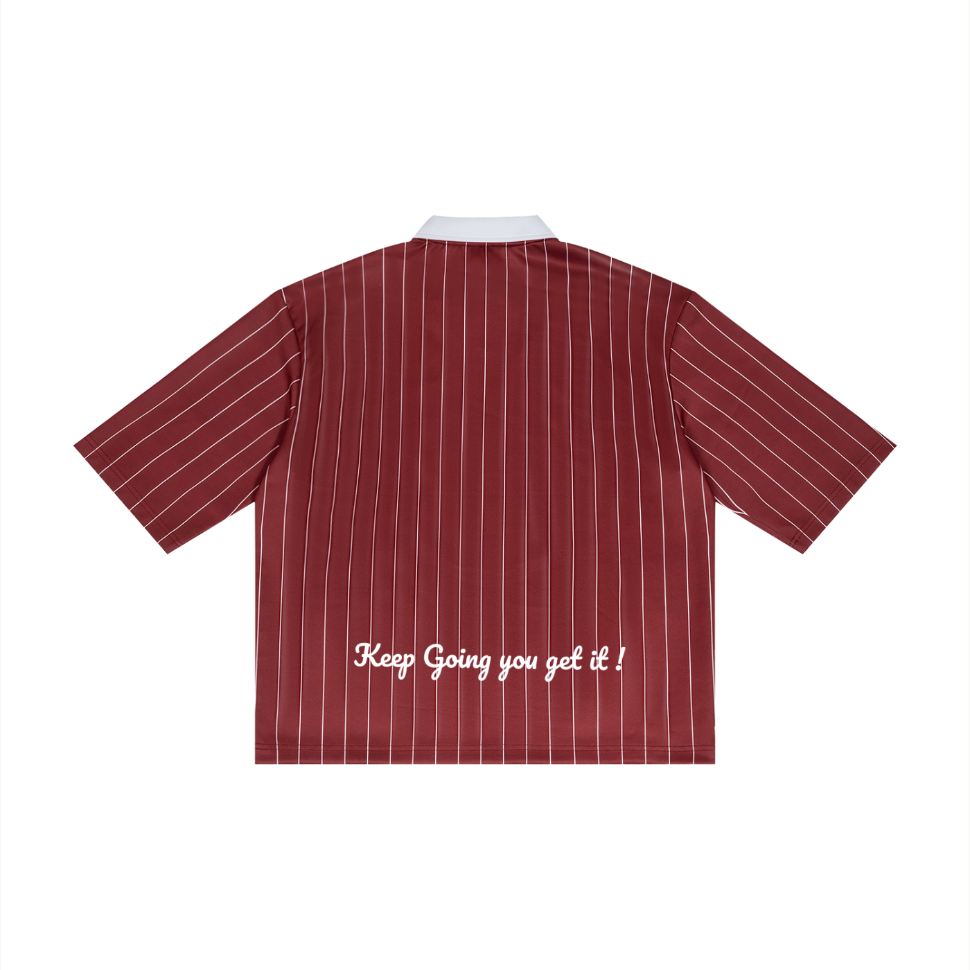 Pinstripe Collared Soccer Jersey HUSTLER