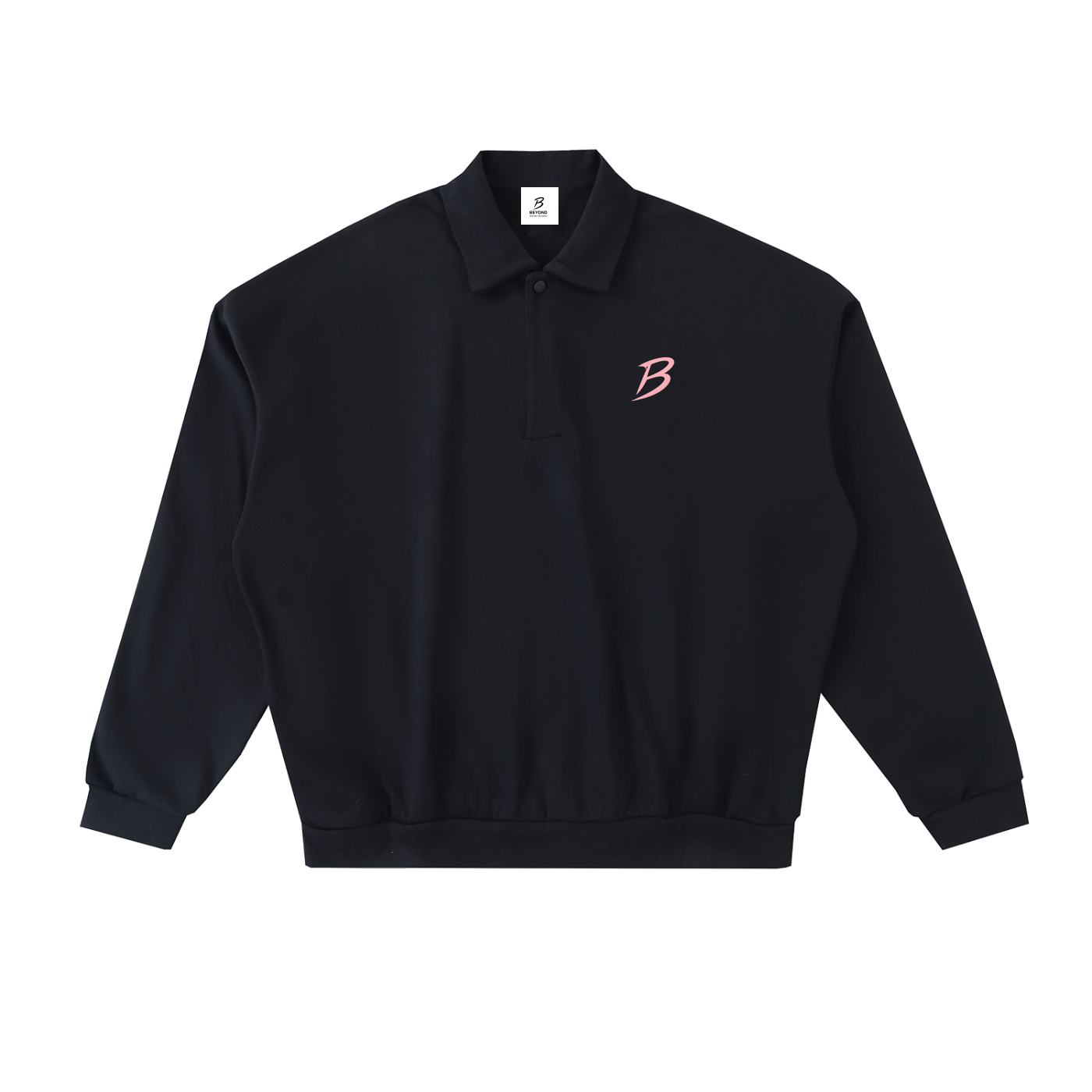 Fleece Polo L-pink Beyond