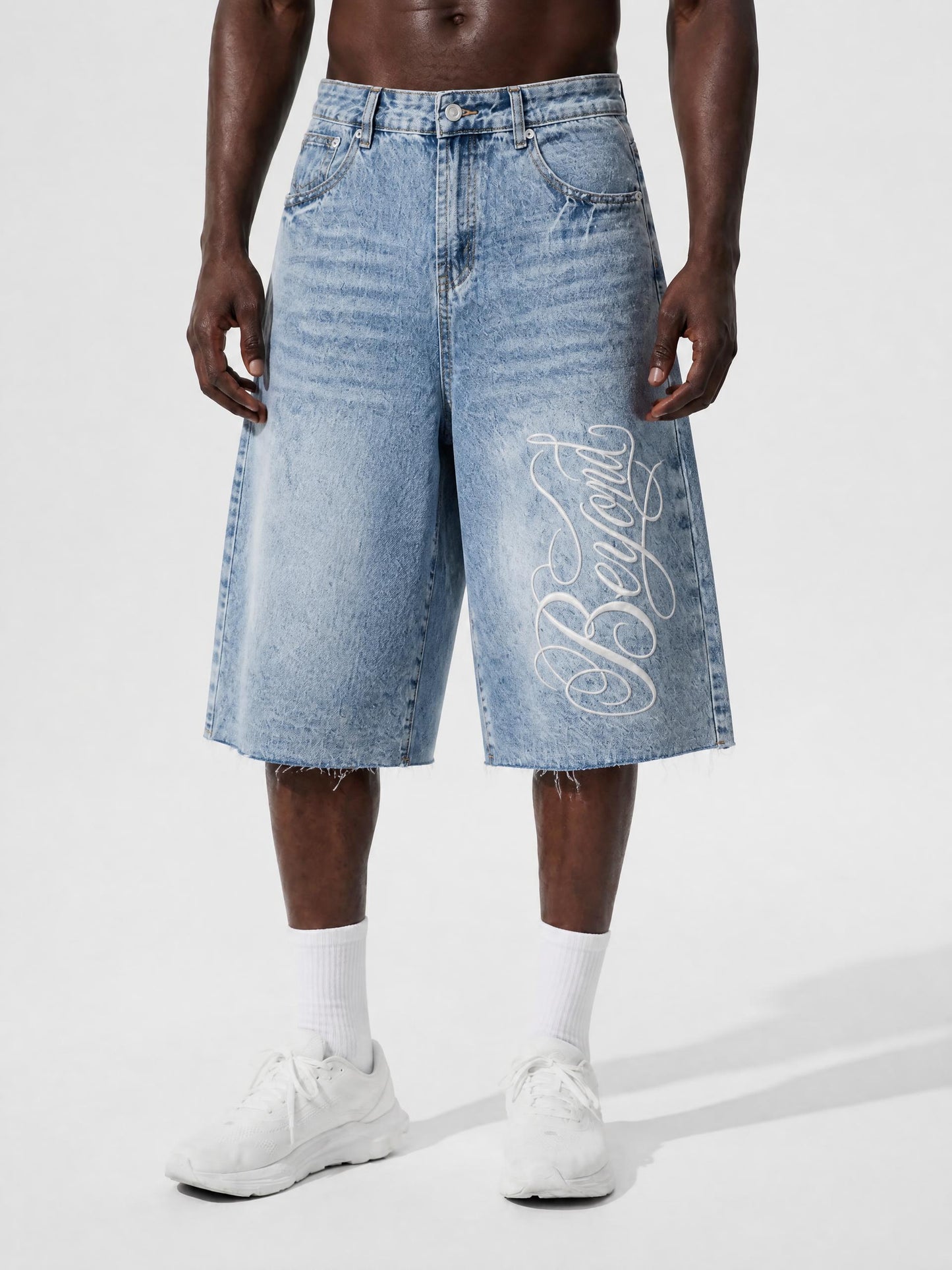 Vintage Wide Leg Denim Shorts BEYOND